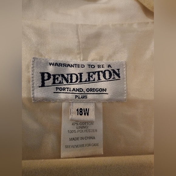 Vtg Pendelton Silk Blend Blazer / Jacket - Picture 6 of 15
